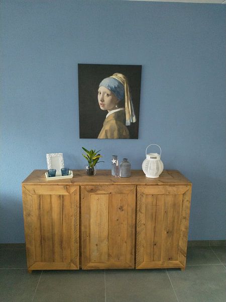 Customer photo: Girl with a Pearl Earring - Vermeer painting, on canvas