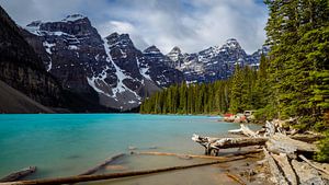 Der Lake Moraine in den Rocky Mountains in Kanada