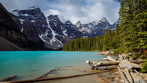 Lake Moraine in de Rocky Mountains in Canada