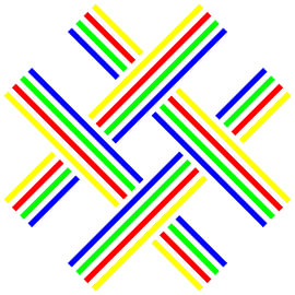 No Crossing | S=2 | Couleur=4 | RGBY | Centre=Bleu sur Gerhard Haberern