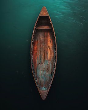 Boot van bovenaf van fernlichtsicht