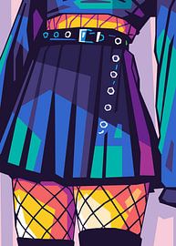 Sexy Lingerie Anime Popart