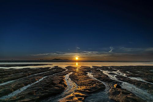Coucher de soleil en Zélande, au bord de la mer