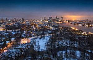 Schnee im Park! Rotterdam | Euromast von Rob de Voogd / zzapback