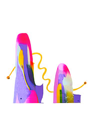 Altitude | Temperament | colourful abstract art about connection and emotion by Vivienne van den Dungen