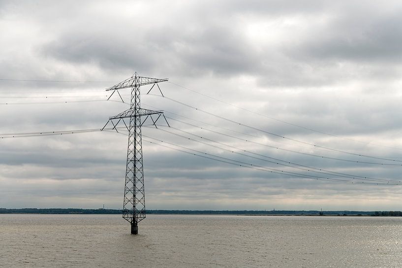 High-voltage pylons Markiezaatsmeer by Richard Wareham