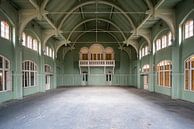Grüne verlassene Turnhalle. von Roman Robroek – Fotos verlassener Gebäude Miniaturansicht
