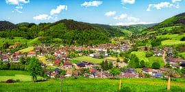 Panorama vom idyllischen Münstertal im Schwarzwald von Photo Art Thomas Klee