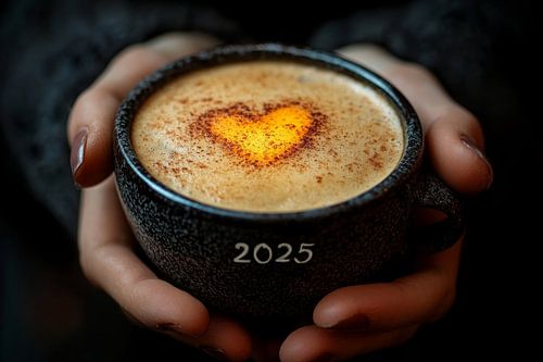 warme kop koffie of cappuccino 2025
