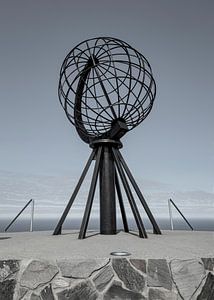 Monument am Nordkap, Norwegen