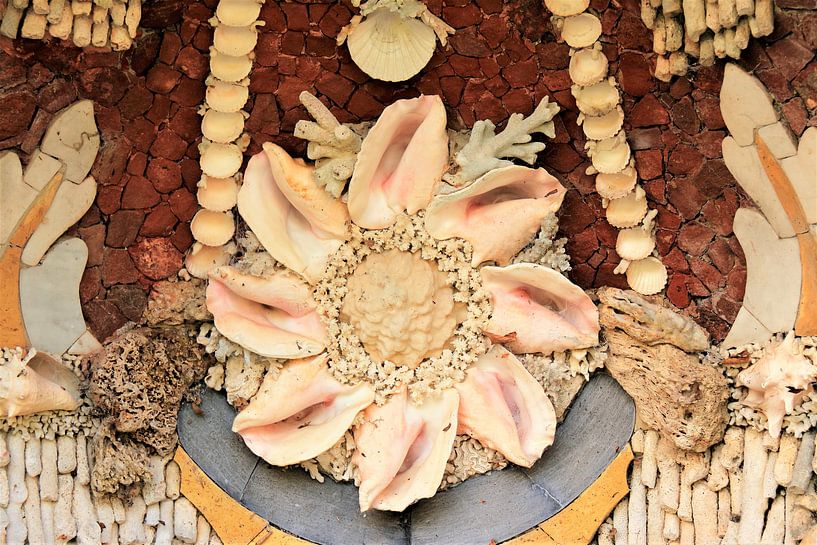 Medieval shell art from 1722 by Bobsphotography