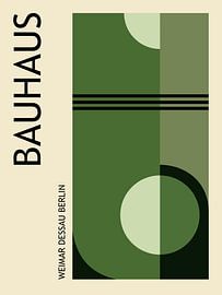 Bauhaus, in groen tinten van Hilde Remerie Photography and digital art