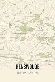 Vintage map of Renswoude (Utrecht) by Prints of Place