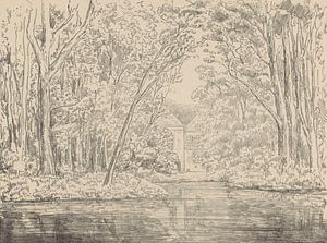 Simon Moulijn, Blick auf das Gut Backershagen, 1926