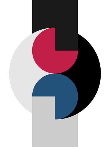 MODERNE KLEURRIJKE GEOMETRISCHE ABSTRACTE KUNST