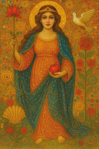 Venus, Romeinse godin van liefde, schoonheid en verlangen schilderij.