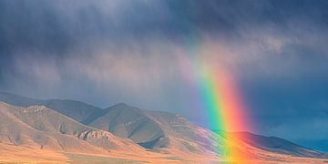 Rainbow in Nevada by Henk Meijer Photography