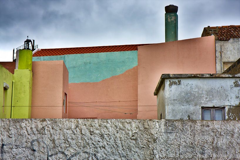 Colorful Buildings Grey Surrounding by Jan Brons