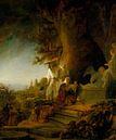 Le Christ apparaît comme un jardinier à Marie-Madeleine, Rembrandt van Rijn par Rembrandt van Rijn Aperçu