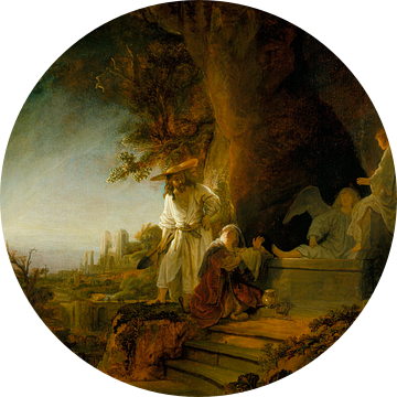 Christus verschijnt als hovenier aan Maria Magdalena, Rembrandt van Rijn