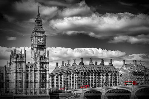 LONDRES Big Ben & bus rouges 