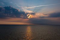 Zonsondergang op de Noordzee