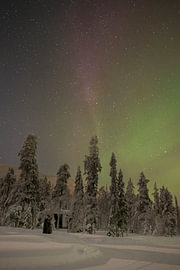 Aurores boréales à Sodankylä en hiver sur Robbert Frie