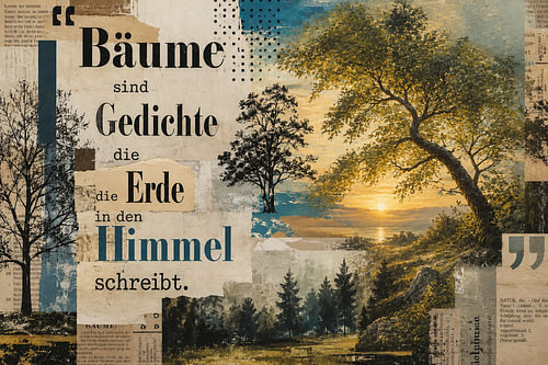 Bäume sind Gedichte die die Erde in den Himmel schreibt von Claudia Gründler