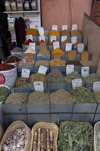 Spices in the souks Marrakech