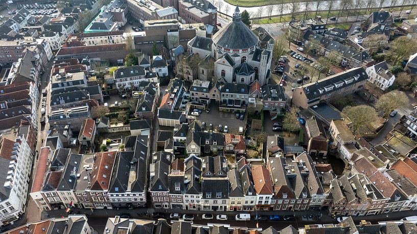 aerial/drone photo downtown &#039;s-Hertogenbosch by Marcel Willems