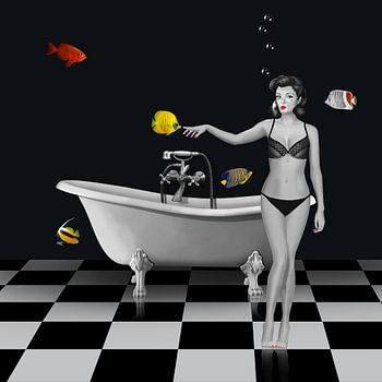 De badkamer met de BLUBB