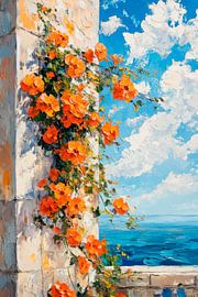 Mur fleuri sur Poster Art Shop