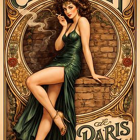 Poster Cabaret de Paris van Linda de Klein