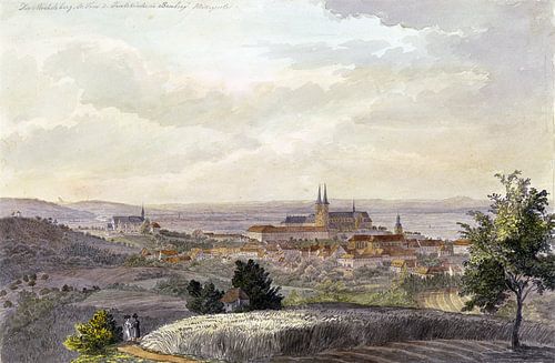 Johann Adam Klein, uitzicht op Bamberg vanuit het zuiden