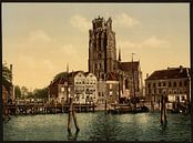 Dam and Maashaven, Dordrecht von Vintage Afbeeldingen Miniaturansicht