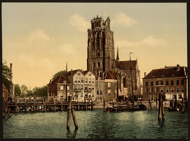 Dam and Maashaven, Dordrecht von Vintage Afbeeldingen