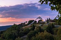 Evening atmosphere at the St. Georg ski jump in Winterberg