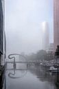Mist bij de Ibisbrug van Frans Blok - foto's, kunst en andere wanddecoratie thumbnail