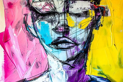 Digitaal abstracte moderne kunst