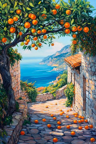 Orange grove kustzicht