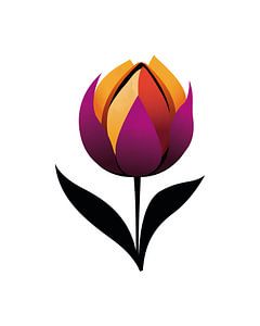 Abstract tulip