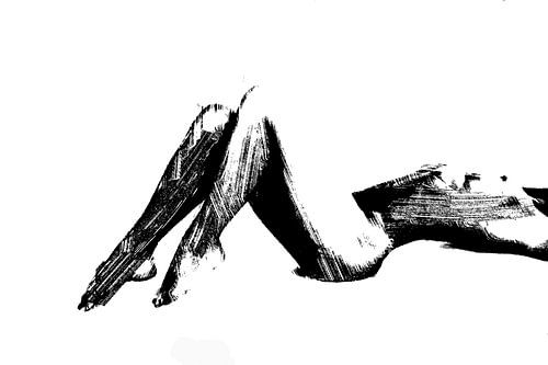 Body in graphic lines