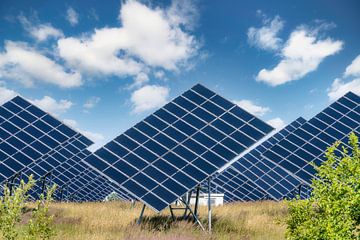 Groene energie uit een zonnepark van ManfredFotos