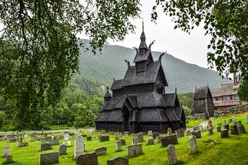 Borgund stave church by Jarne Buttiens