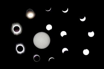 totale zonsverduistering