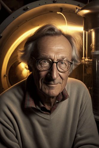 Stralende wetenschapper