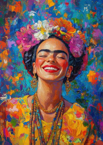 Frida: een bloeiende ziel in levendige kleuren