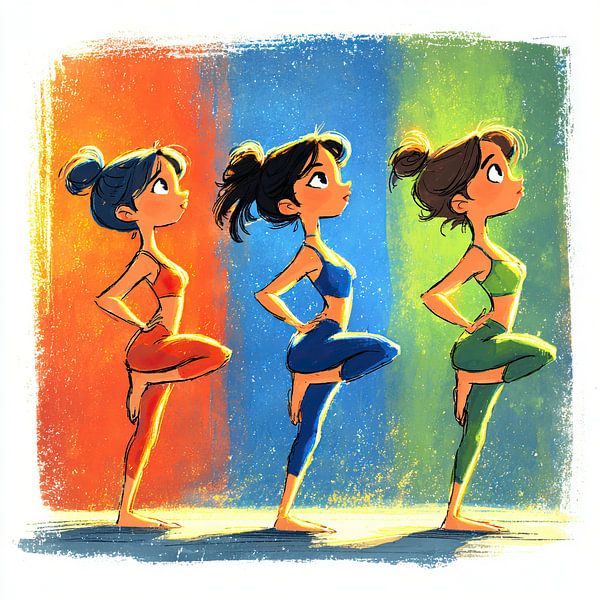 Yoga Women | Harmony in Motion : Yoga Vibes par OMG Art