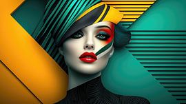 Geometrie der Blicke von Klaus Tesching - Art-AI