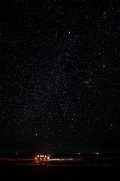 Starry sky on Iceland by Andreas Hackl